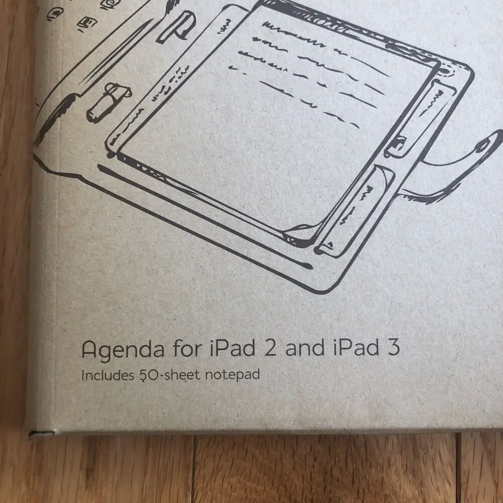 Booqpad Sand Agenda for iPad 2 and iPad 3 BPD3-SND NEW Includes Note Pad